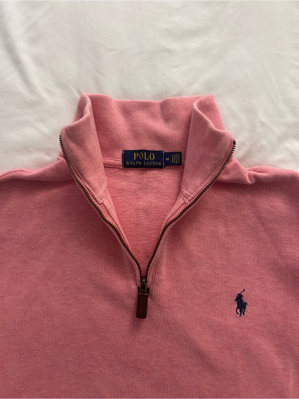 Polo by Ralph Lauren Pink Quarter-Zip Turtleneck Sweater - Picture 3 of 4